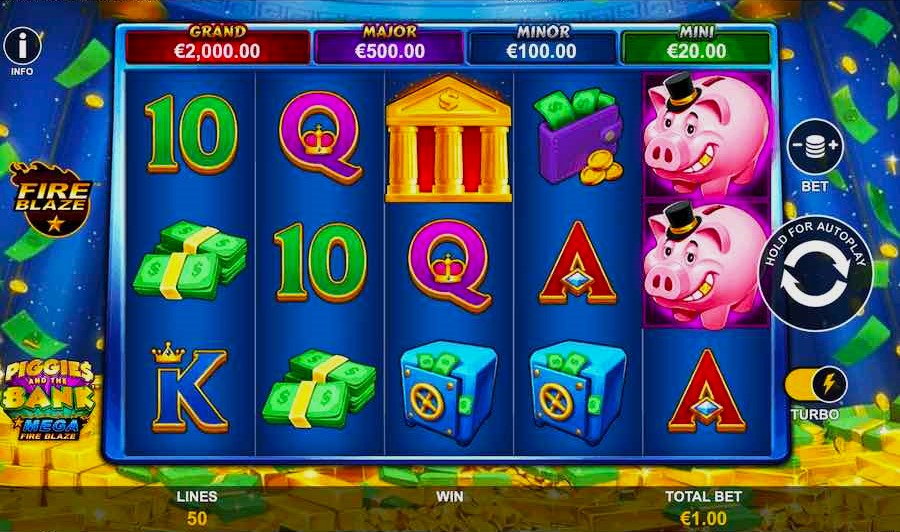 Mega Fire Blaze Piggies and the Bank Slot